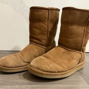 UGG Tan Suede & Sheepskin Boots